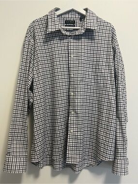Ralph Lauren Black and White Grid Dress Shirt